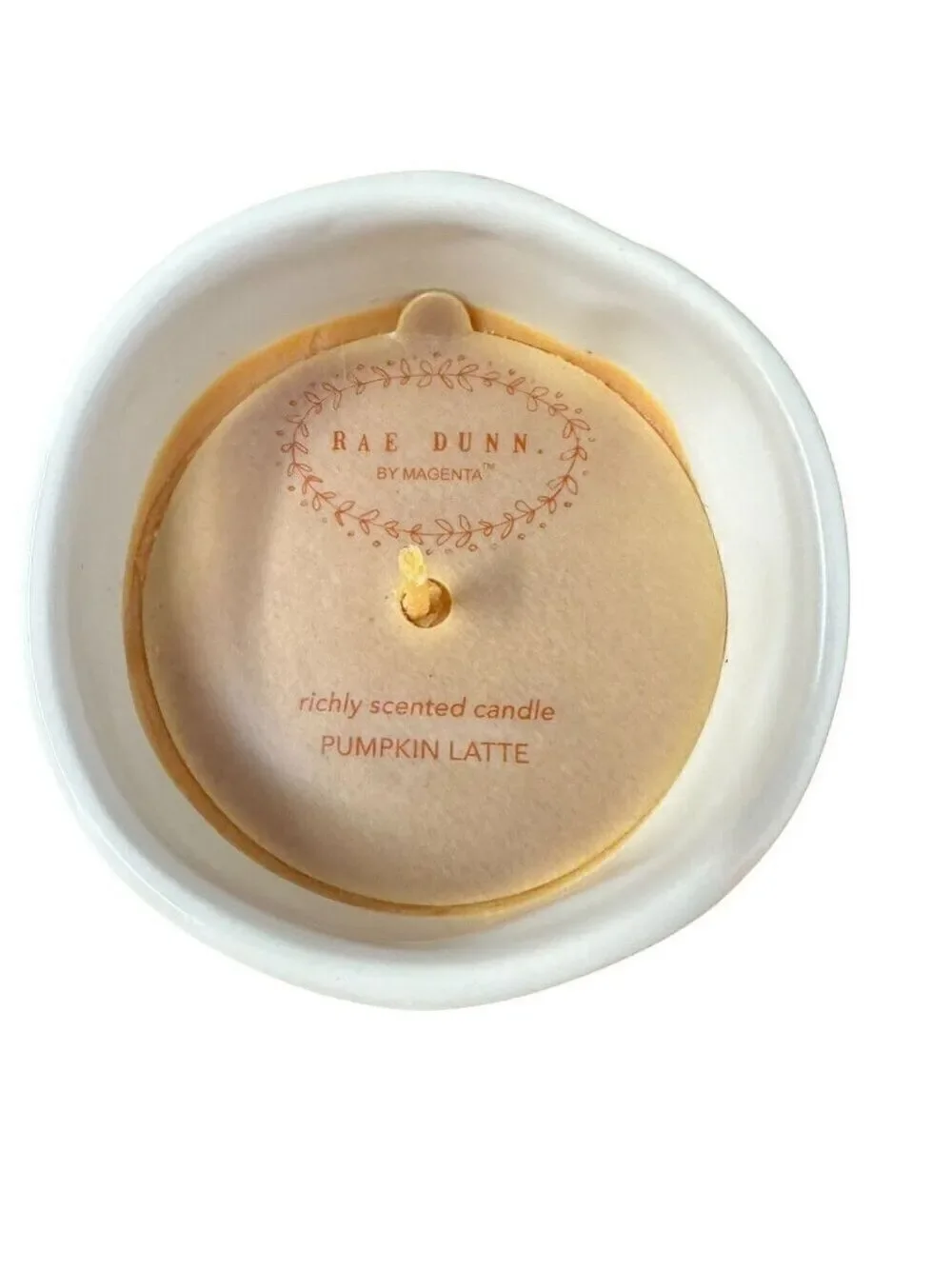 Rae Dunn Sweater Weather Candle Ceramic Jar Pumpkin Latte Autumn Fall Gift Decor